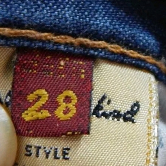 7 For All Mankind Blue Flare Jeans - Picture 4 of 8